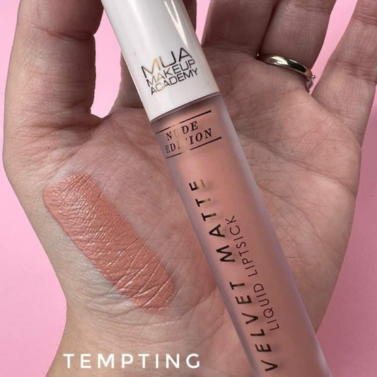 MUA Nude Edition Velvet Matte Liquid Lipstick Tempting