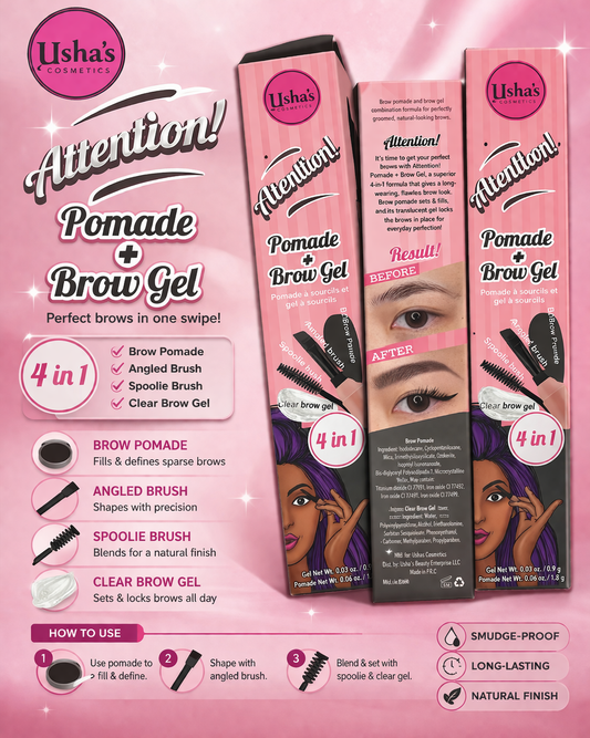 Brow Pomade + Brow Gel Soft Charcoal
