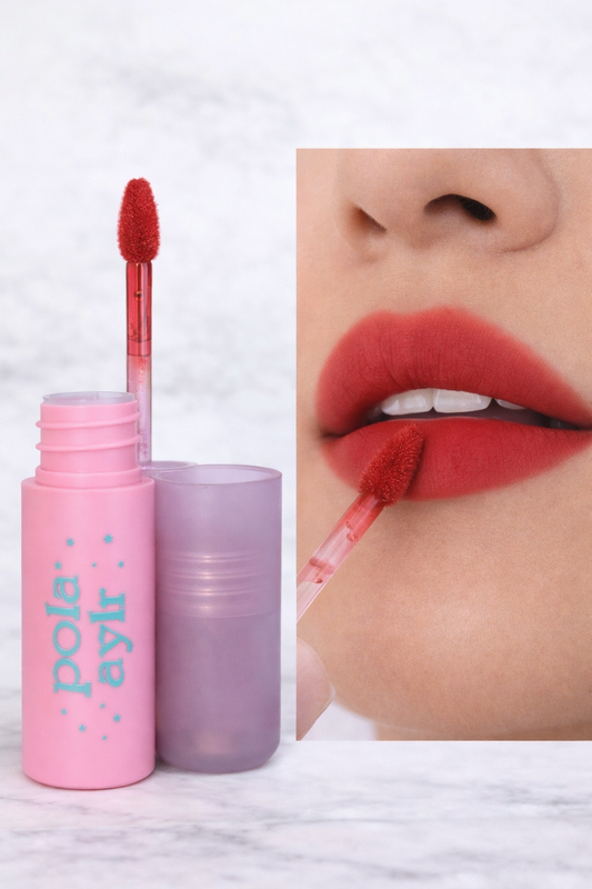 Korean Lip Mud Burnt Red