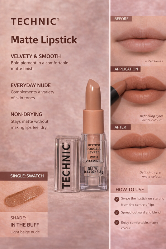 Technic Nude Edit Lipstick In The buff