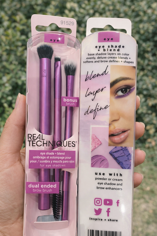 Real Technique Eyeshade + Blend Set of 3 Brushes