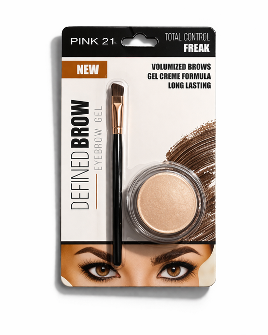 Pink21 Defined Eye Brow Gel & Brush