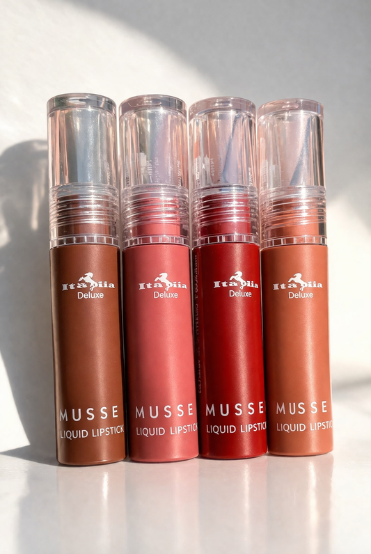 Set of 4 Italia Lip Mousse Liquid Lipstick