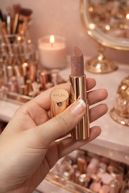 MUA Glitter Lipstick Grace
