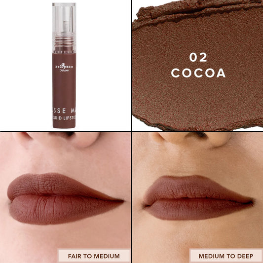 Italian Deluxe Liquid Mousse Matte Lipstick 02 Cocoa