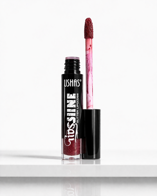 Ushas Shiny Lip Gloss Plum