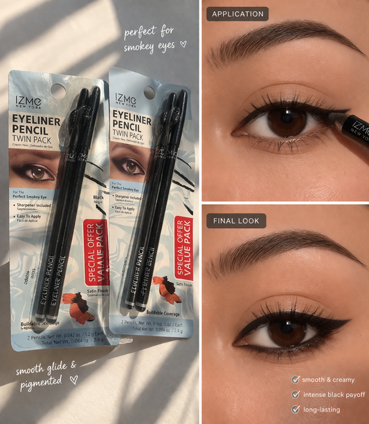 Izme Newyork Twin Pack Eyeliner Pencil