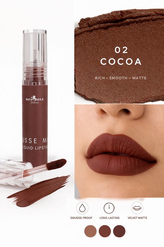 Italian Deluxe Liquid Mousse Matte Lipstick 02 Cocoa