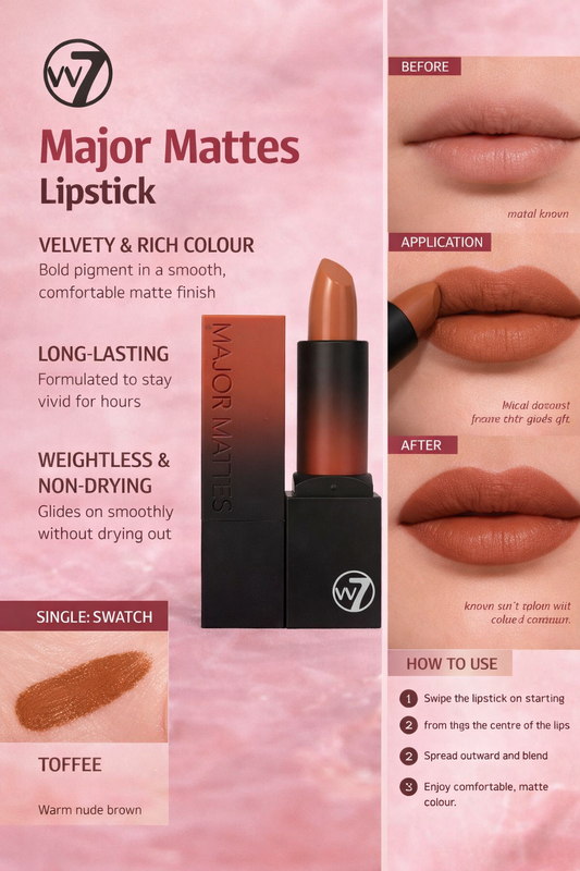 W7 Major Mattes Lipstick Shade  Original
