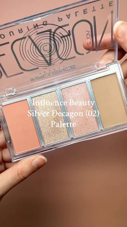 Influence Beauty Decagon Palette Blush Highlighter & Contour