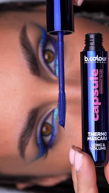 b colour capsule midnight blue thermo mascara