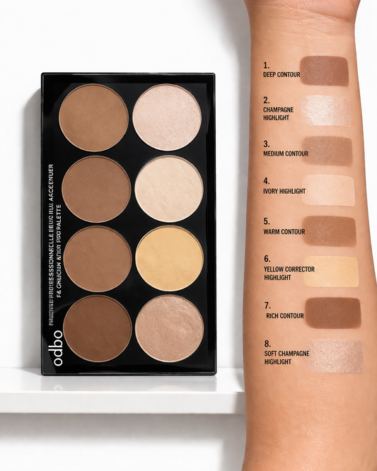 Odbo Professional Highlighter & Contour Palette