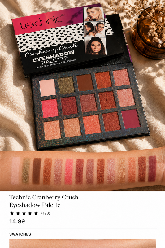Technic Cranberry Crush Eyeshadow Palette